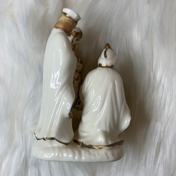 NWT in box glass Christmas nativity scene white - Picture 6 of 12